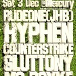 Ticket Give-Away: Homegrown Sat 3 Dec with Rudeone