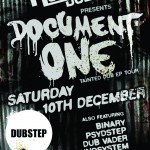 Ticket Give-Away: Rubadub Sat 10 Dec with Document One